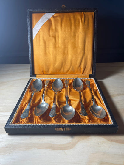 Cased Set of Six Hitler Youths Leaders Spoons