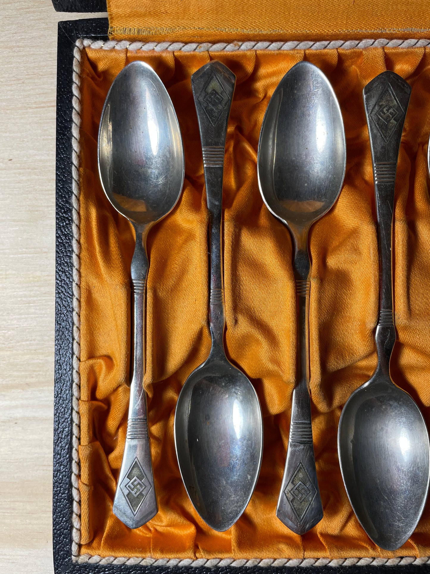 Cased Set of Six Hitler Youths Leaders Spoons